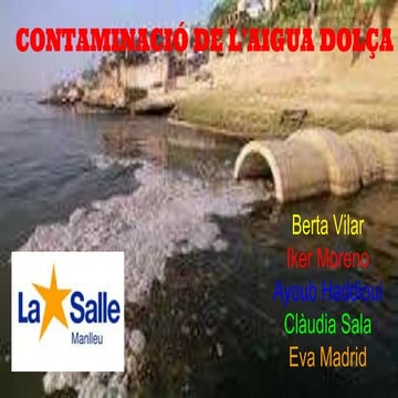 Contaminació de l’aigua dolça 1r ESO lS MANLLEU 2016
