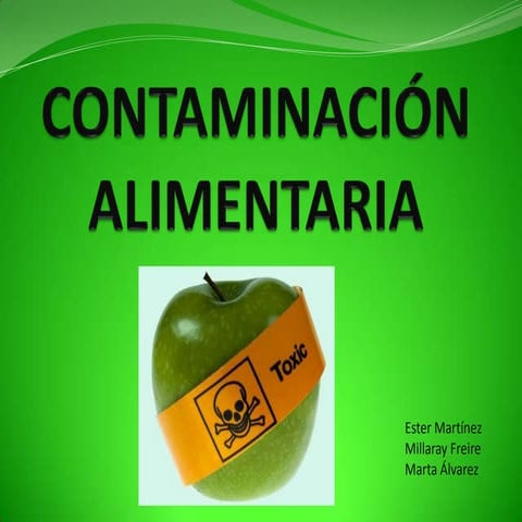 Contaminación alimentaria