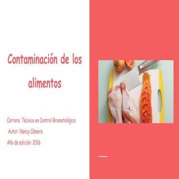 Contaminación de los alimentos | PDF
