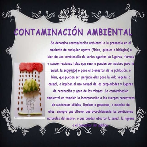 Contaminación ambiental