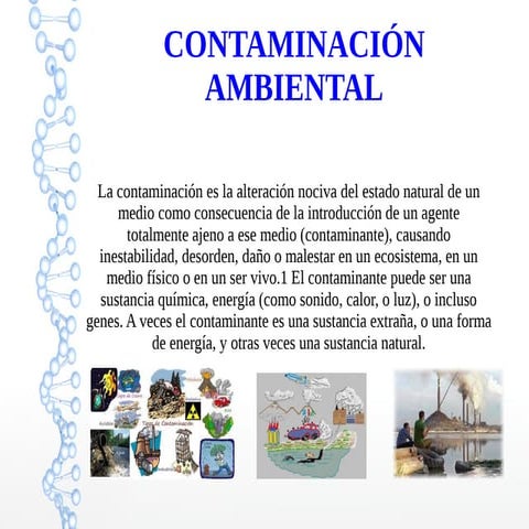 Contaminación ambiental