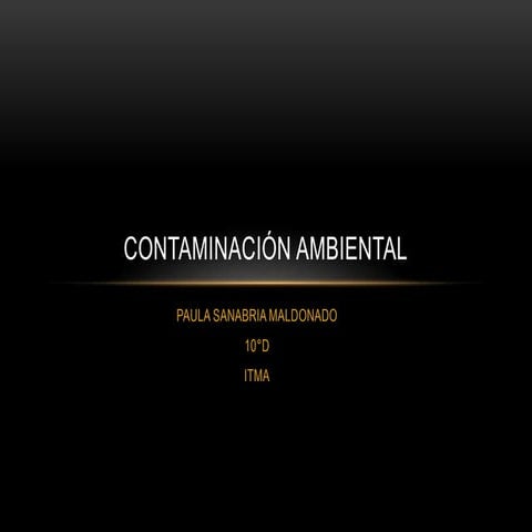 Contaminación ambiental #2