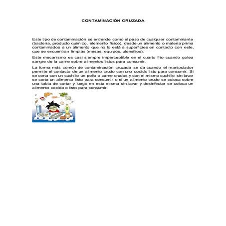 Contaminación cruzada