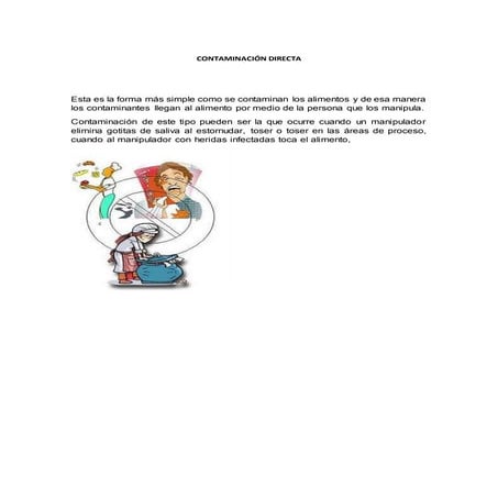 Contaminación directa