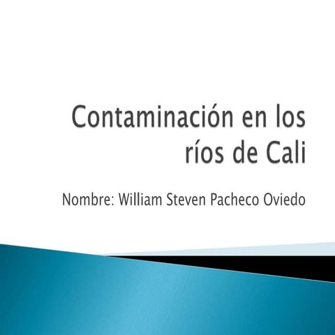 Contaminación en los ríos de cali