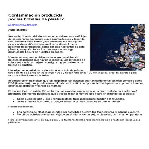 Contaminación producida