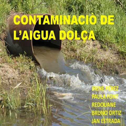 2017 Abril Contaminacio aigua dolça