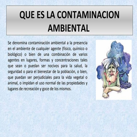 Contaminaciona ambiental  cta