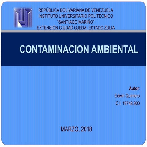 Contaminacion ambiental
