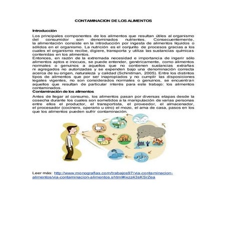 Contaminacion de los alimentos