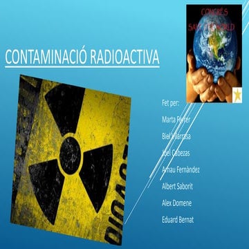 2017 Abril Contaminació radioactiva