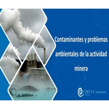 Contaminantes y problemas ambientales de la actividad minera