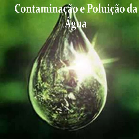 Contaminação e poluição da água