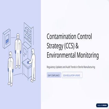 Contamination Control Strategy in Sterile Facilities: Annex 1 ...