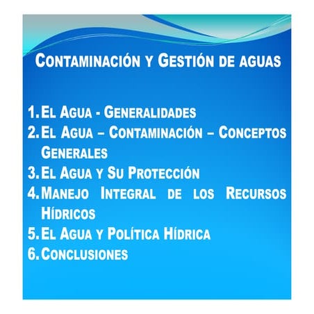 Contaminacion  Aguas