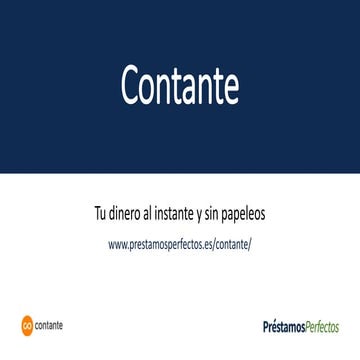 Contante | PPTX