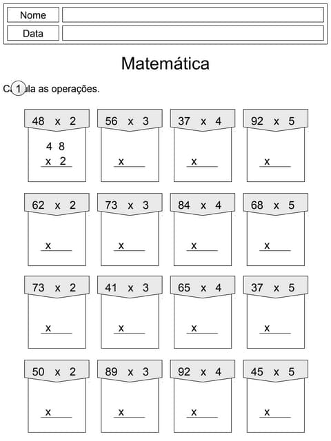 Contas de multiplicar