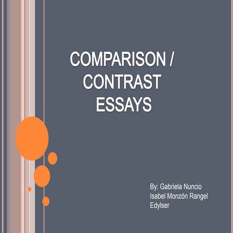 CONTRAST ESSAY | PPTX