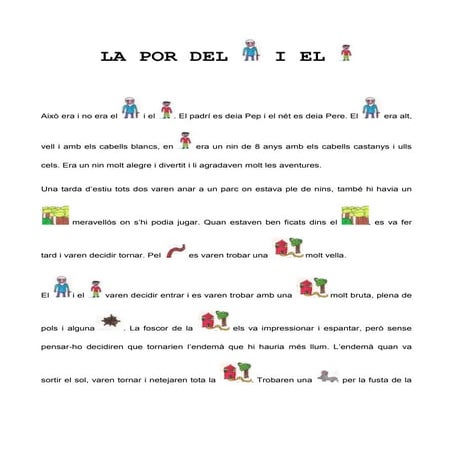 La por del padrí Pep i el petit Pere