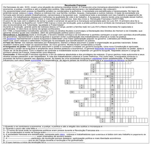 Conteúdos do história