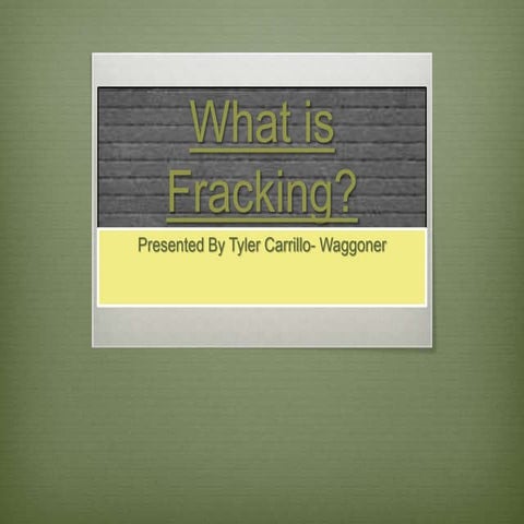 Fracking 
