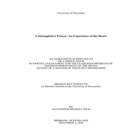 Contemplative prayer an_experience_of_the_heart