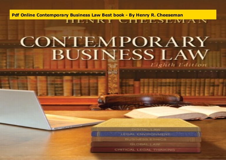 Henry R Cheeseman Business Law