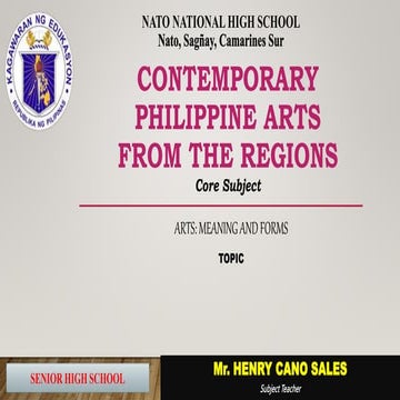 Contemporary Arts_Art-Meaning and Form.pptx