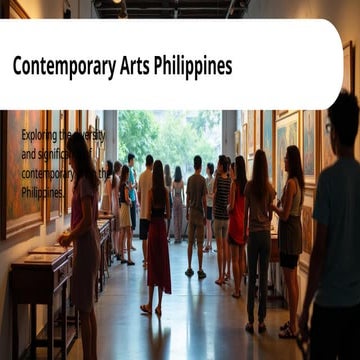 Contemporary Arts Philippines from different region