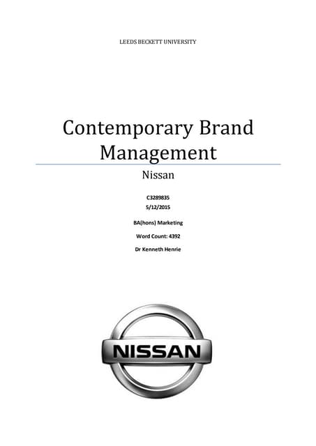 Master thesis brand management