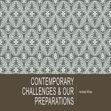 Contemporary challenges and our preparations | PPTX