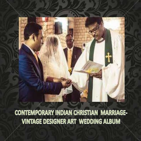 Contemporary indian christian marriage