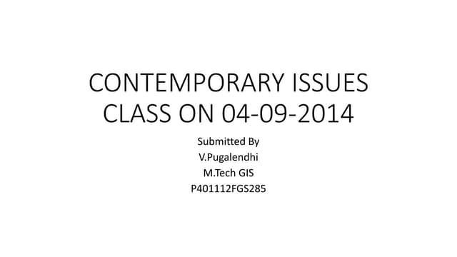 Contemporary issues 04 09-2014