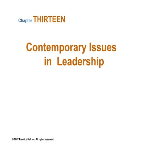 Contemporary Issues in  Leadership.ppt
