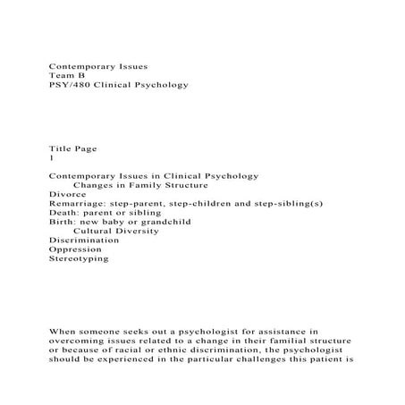 Contemporary IssuesTeam BPSY480 Clinical Psychology.docx