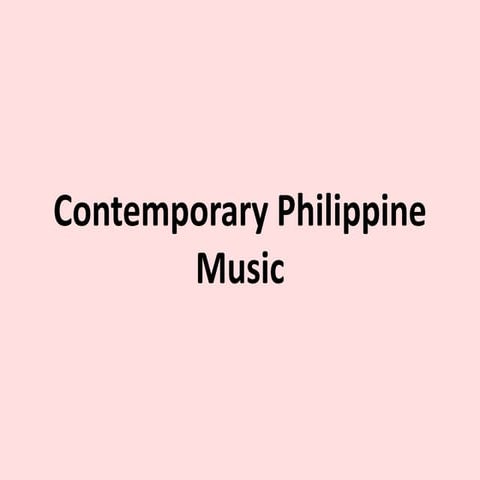 Contemporary Music