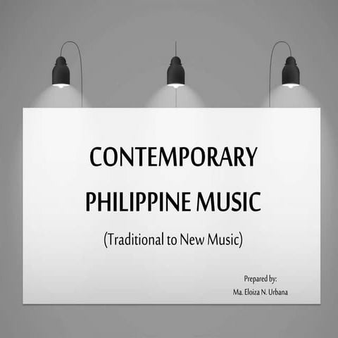 Contemporary philippine music (intro)