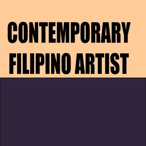 Contemporary Filipino Painters