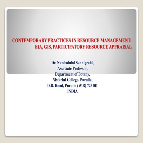 Contemporary practices in resource management EIA, GIS.pdf