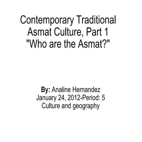 The asmat | PPT
