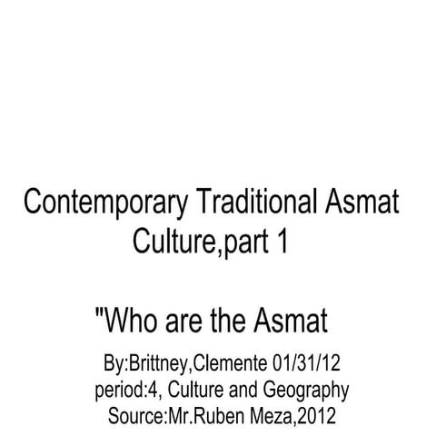 The asmat | PPT