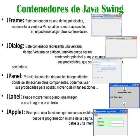 Contenedores de java swing