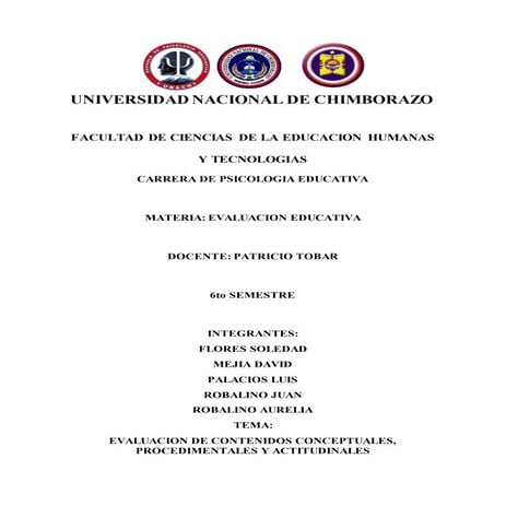 Contenidos conceptuales