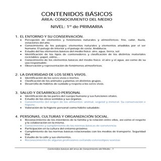 Contenidos basicos de conocimiento
