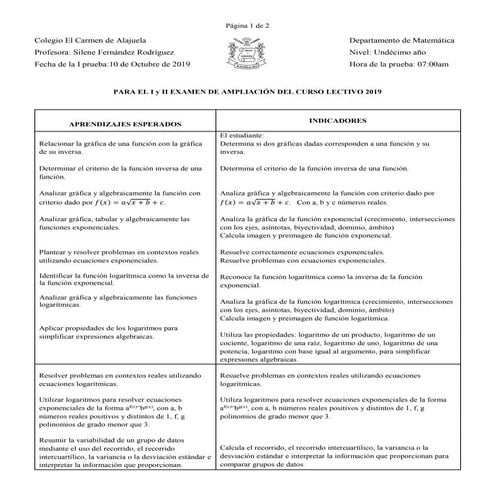 Contenidos convocatoria de quinto