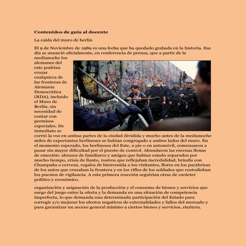 Contenidos de guía al docente