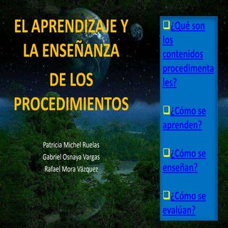 Contenidos Procedimentales