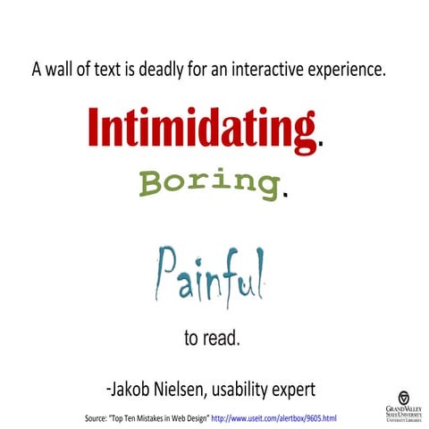 LibGuides Style Guide: Content