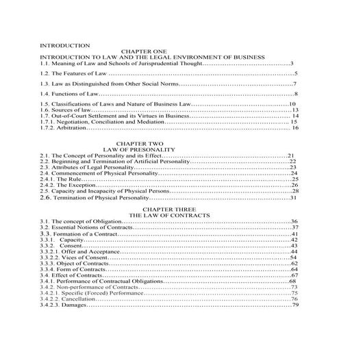 Business law for accounting and finance 1