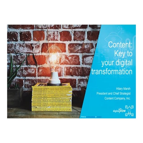 Content - key to digital transformation